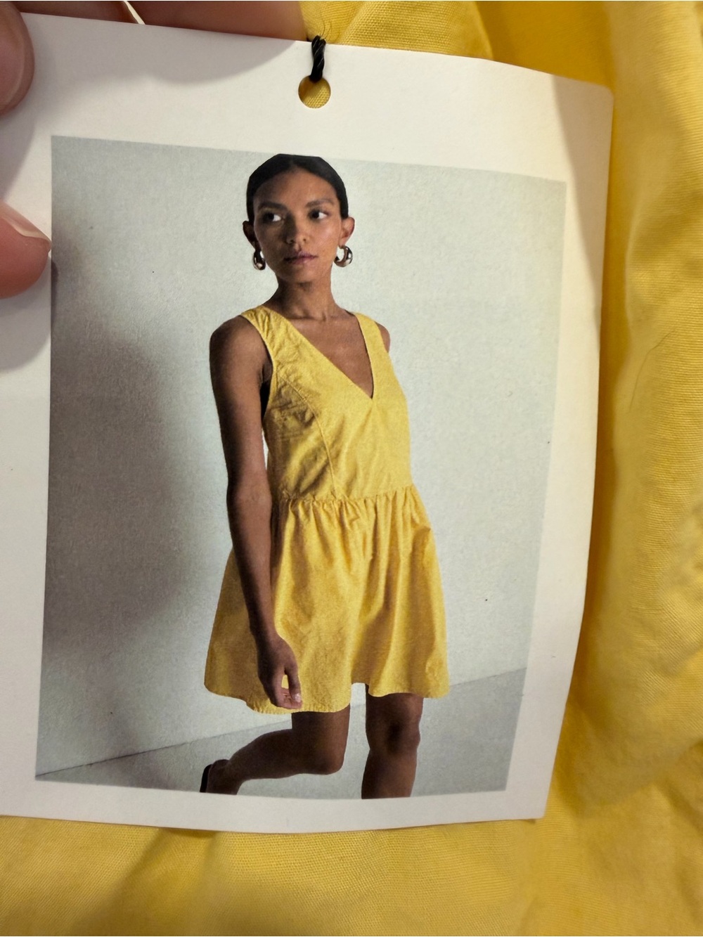 Nation Joanna Yellow V-Neck Sleeveless Midi Dress